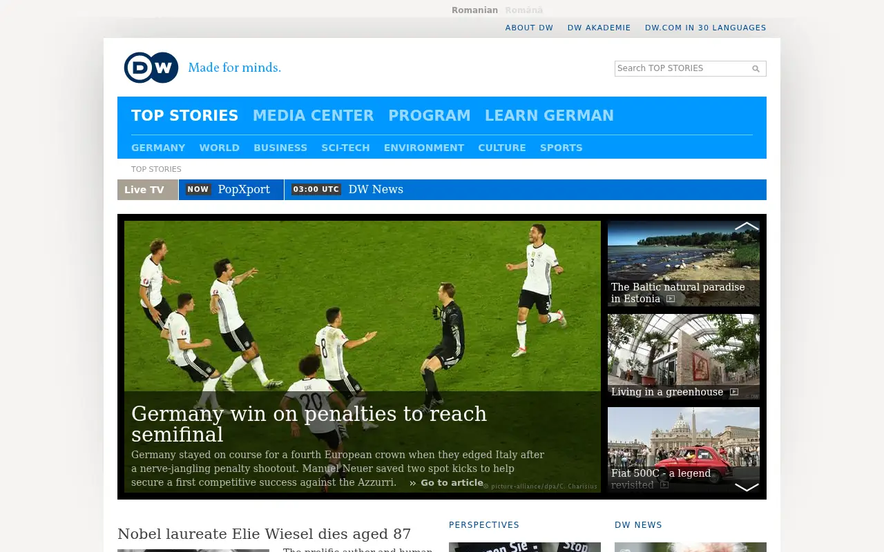 dw.com on July 3, 2016