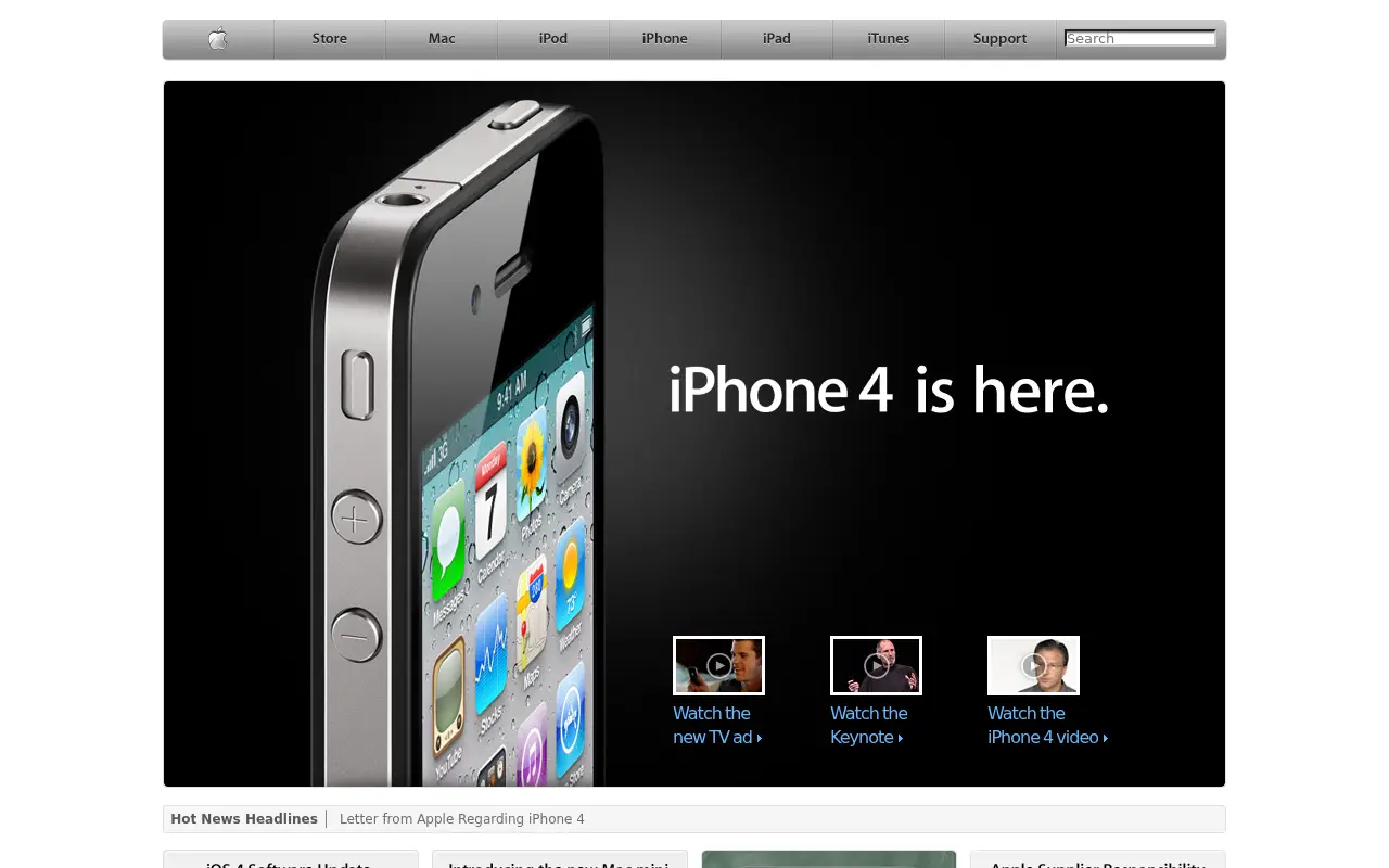 apple.com on July 1, 2010
