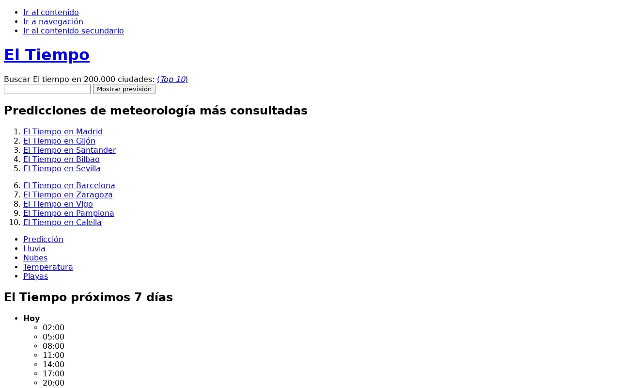 eltiempo.es in 2009