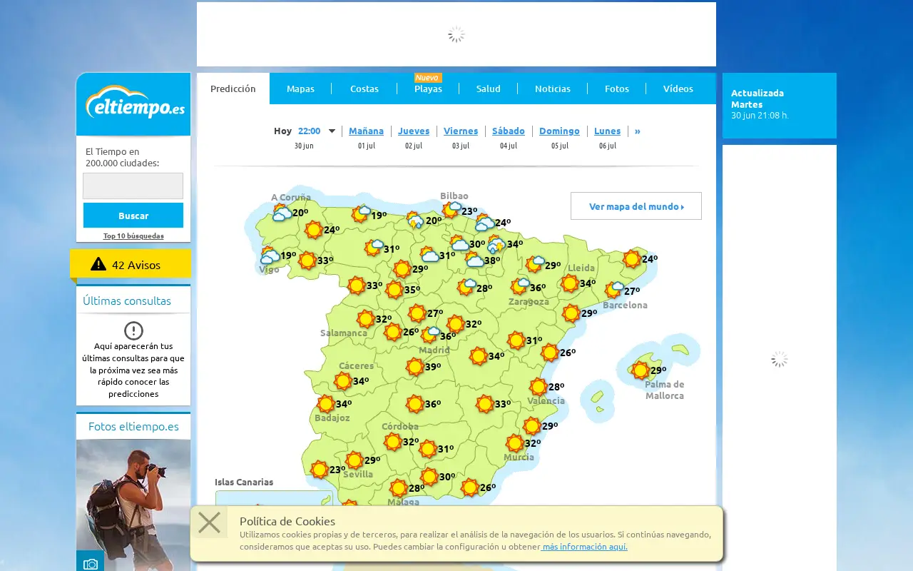 eltiempo.es in 2015