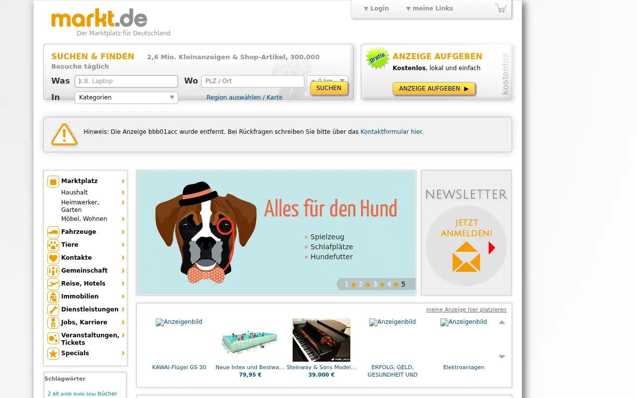 markt.de on July 1, 2016
