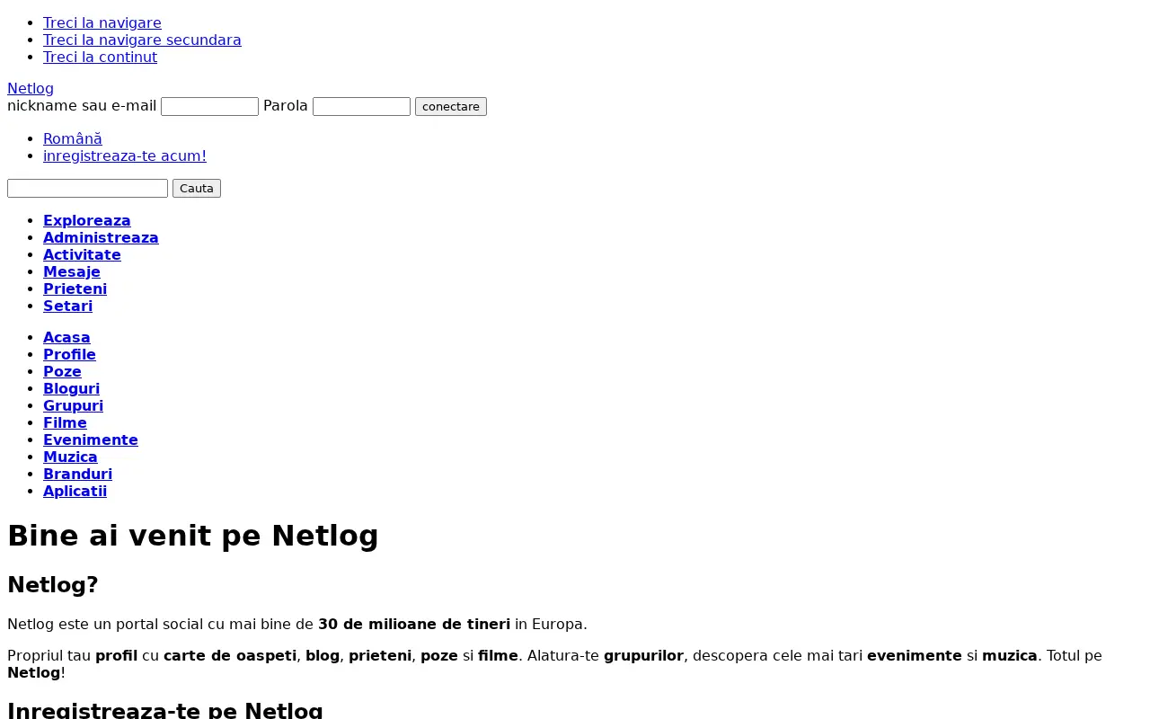 netlog.com in 2009