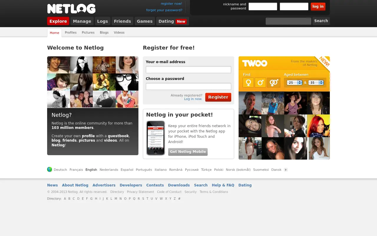 netlog.com in 2013