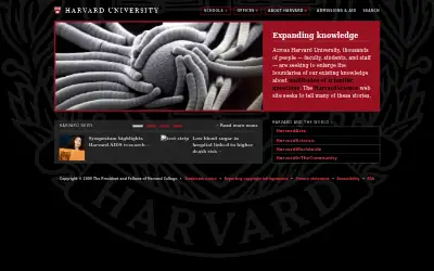 harvard.edu in 2009