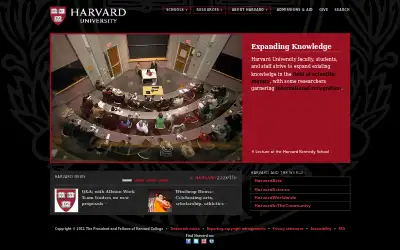 harvard.edu in 2011