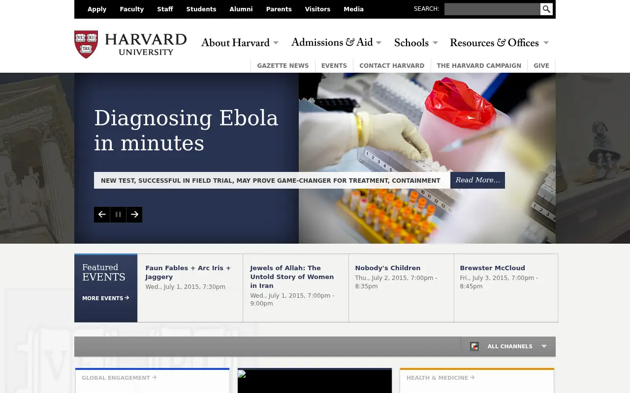 harvard.edu in 2015