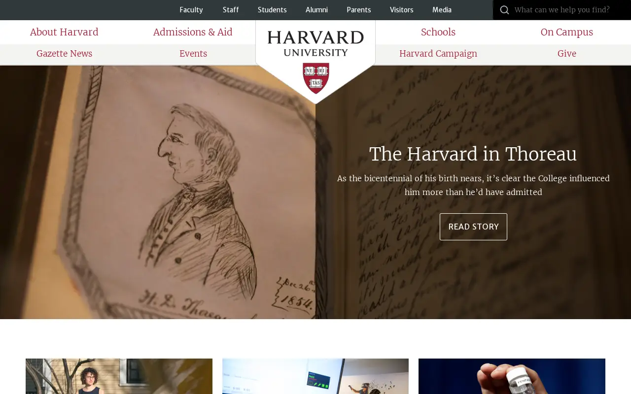 harvard.edu in 2017
