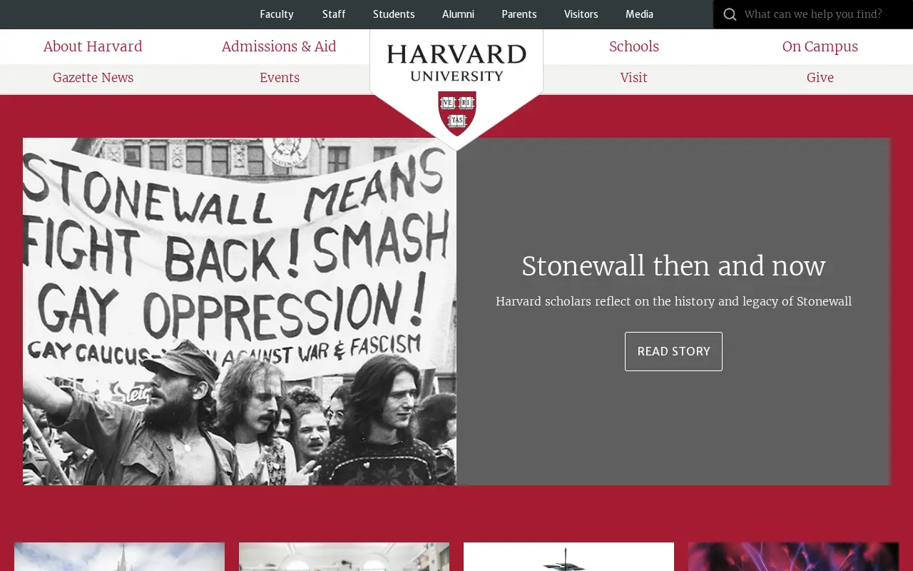 harvard.edu in 2019