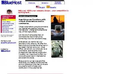 bluehost.com in 2000