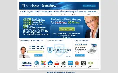 bluehost.com in 2011