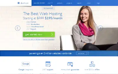 bluehost.com in 2016