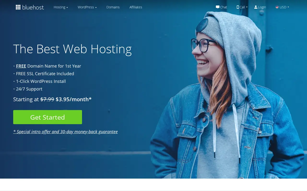 bluehost.com in 2019