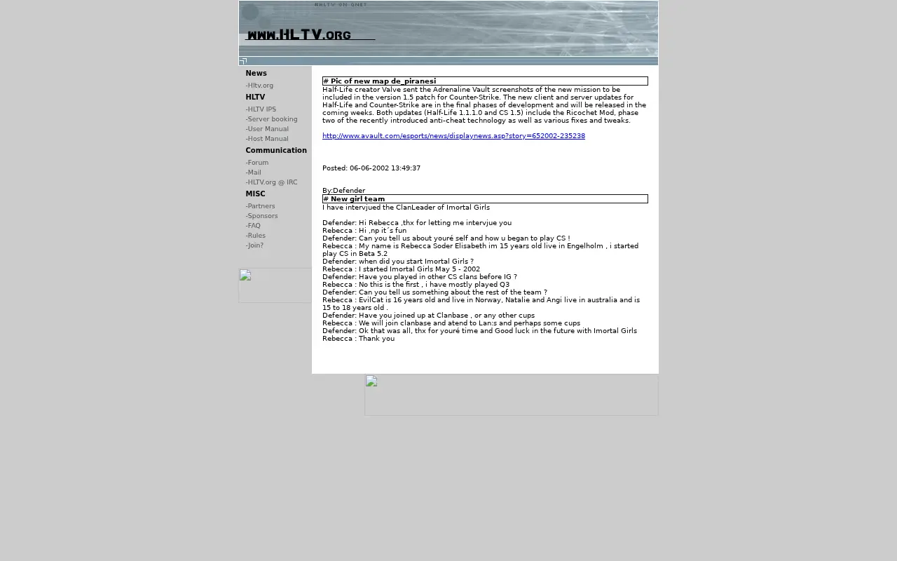 hltv.org on June 5, 2002