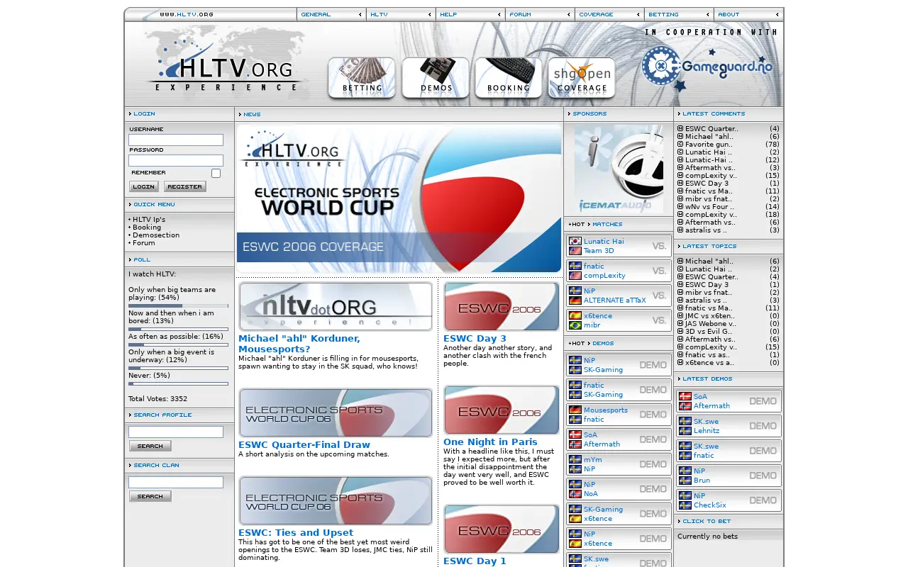 hltv.org in 2006