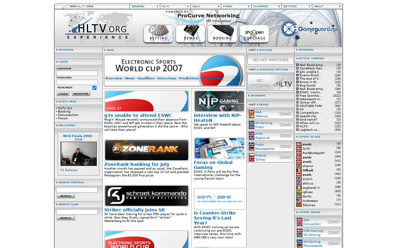 hltv.org on July 4, 2007