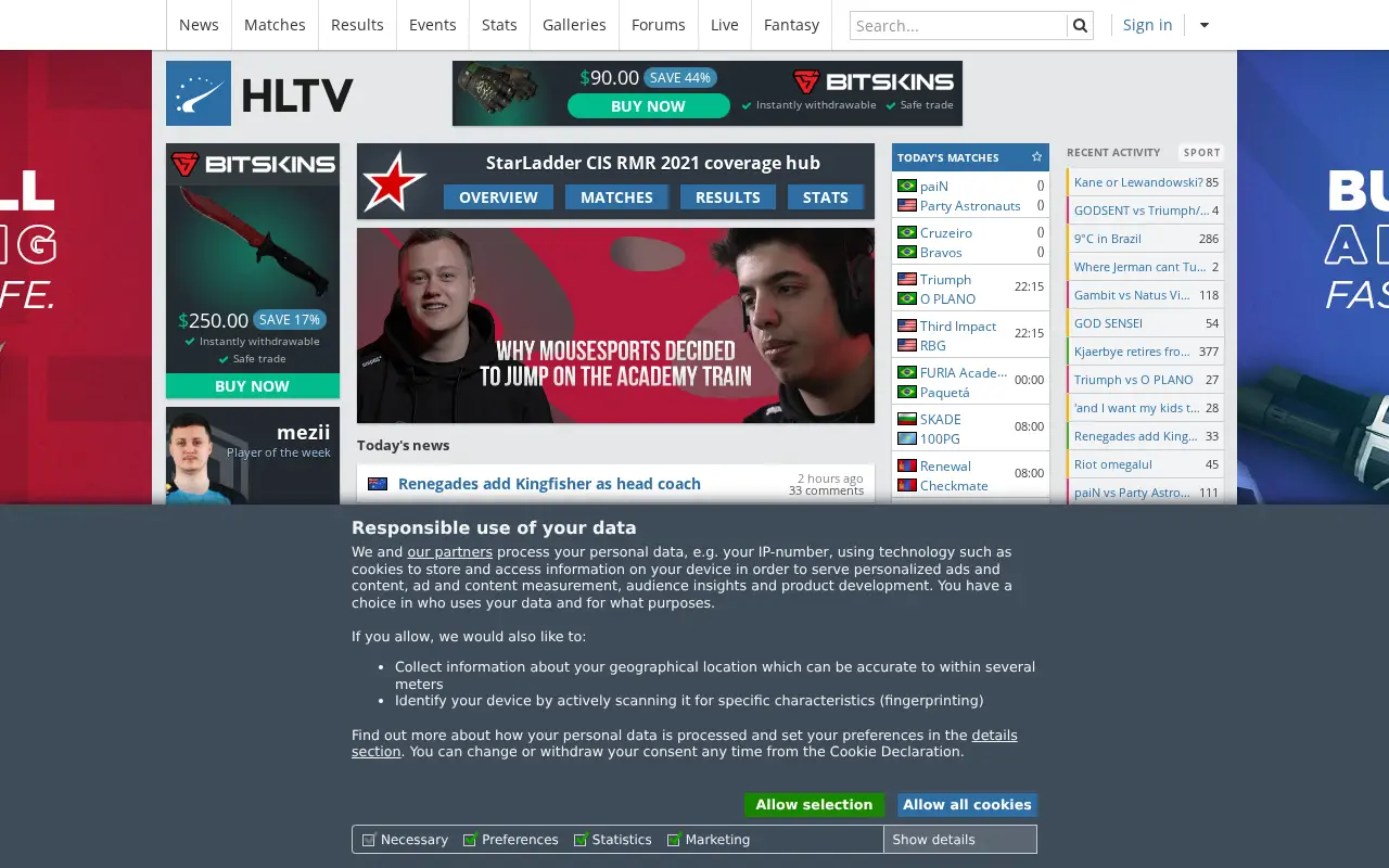 hltv.org in 2021