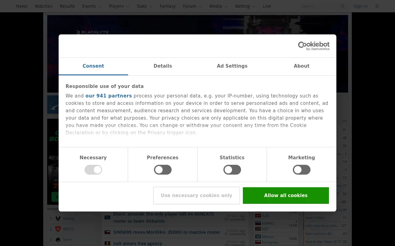 hltv.org in 2025