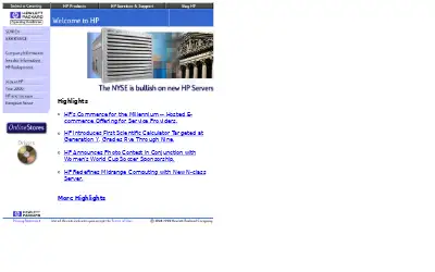 hp.com in 1999