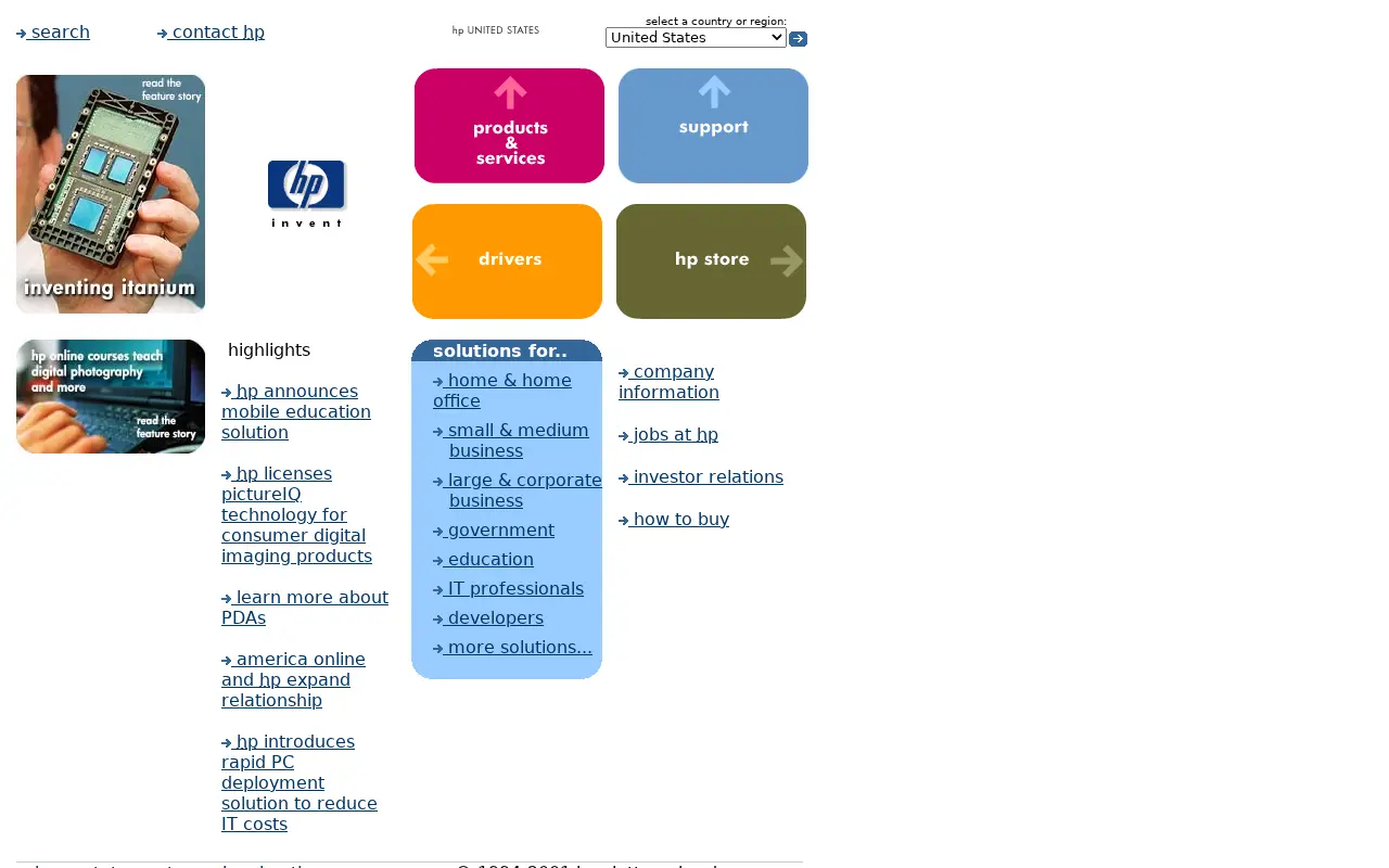hp.com on July 1, 2001
