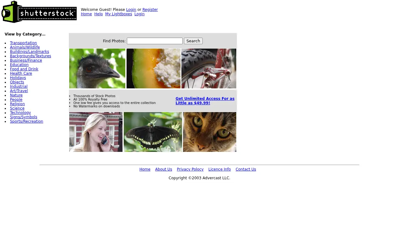 shutterstock.com in 2004