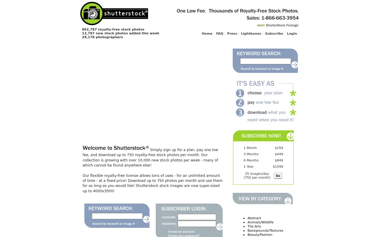 shutterstock.com in 2006