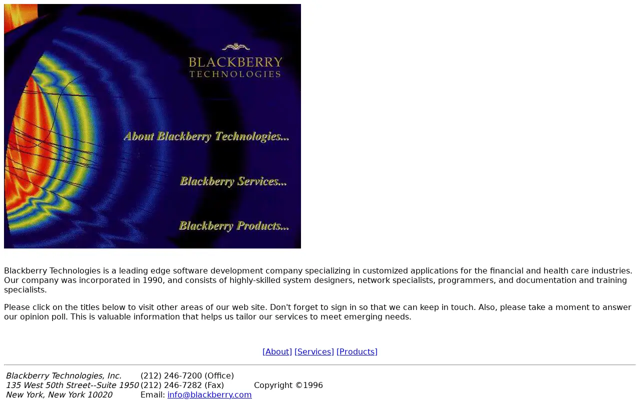 blackberry.com in 1996