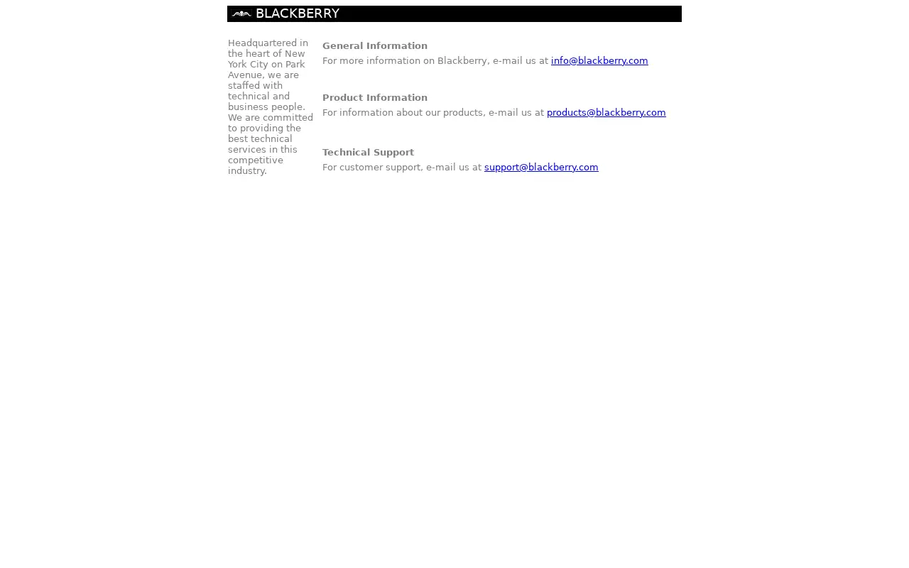blackberry.com in 2001