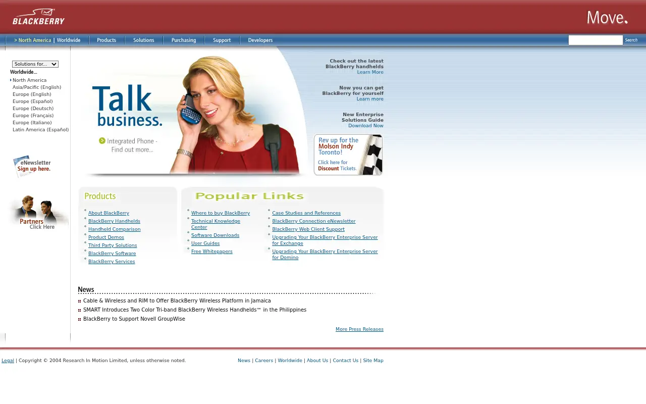 blackberry.com in 2004