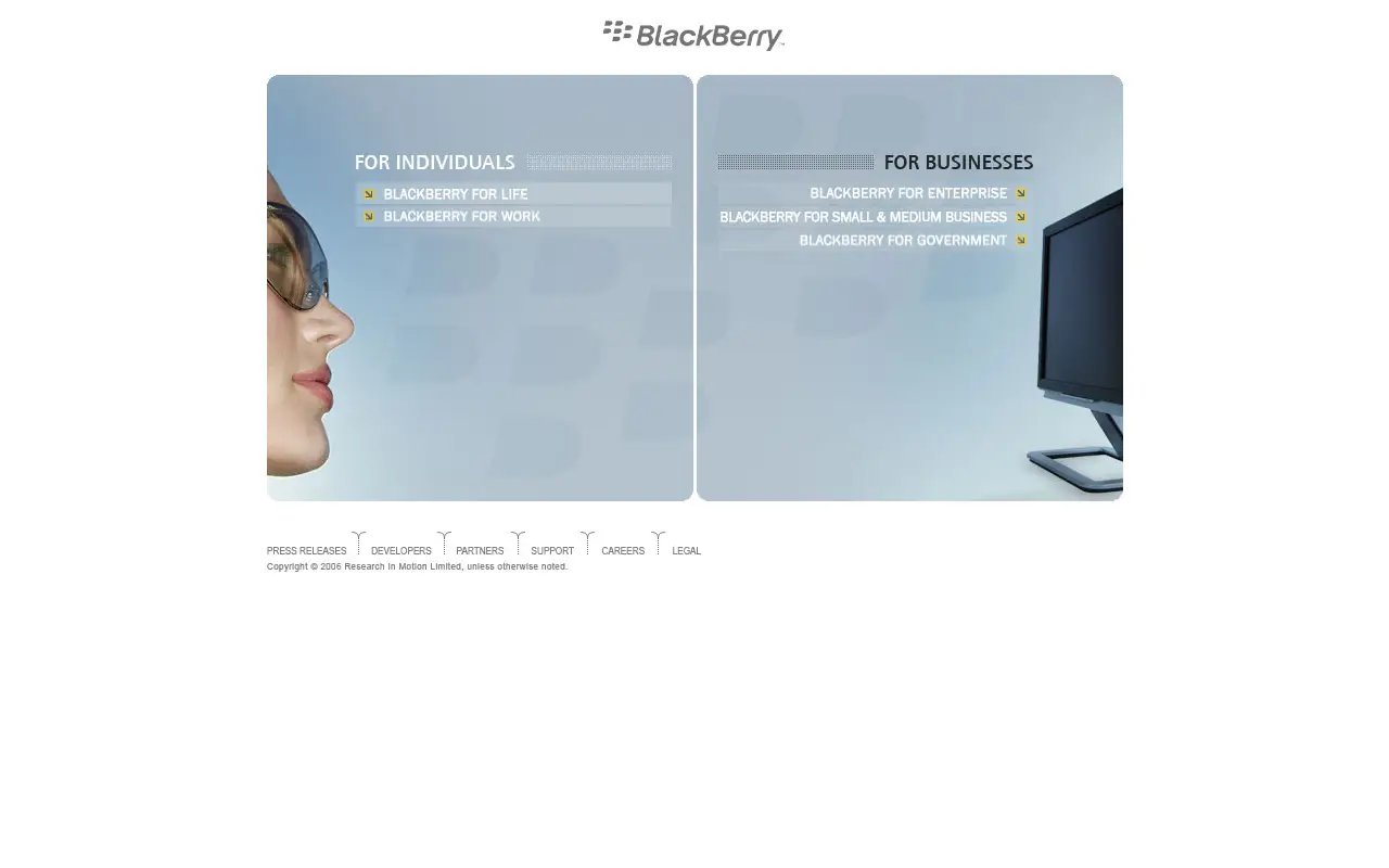 blackberry.com in 2006