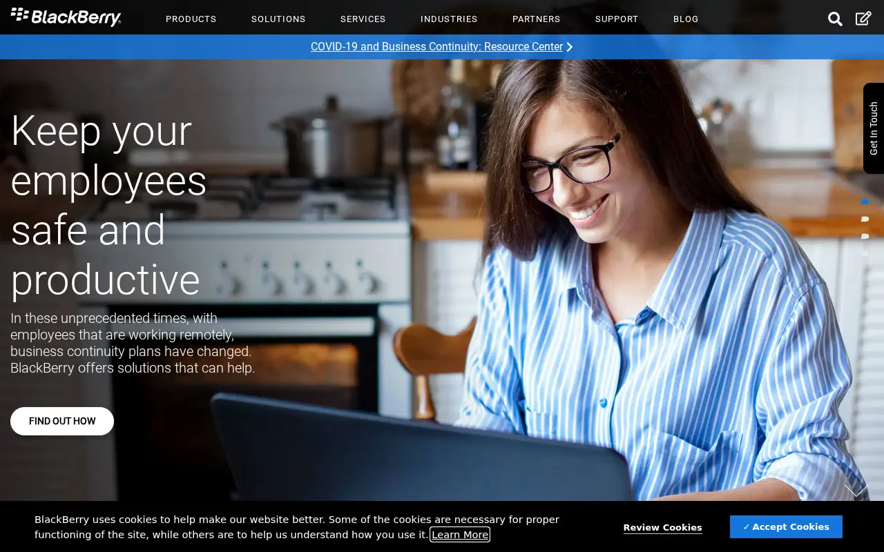 blackberry.com in 2020