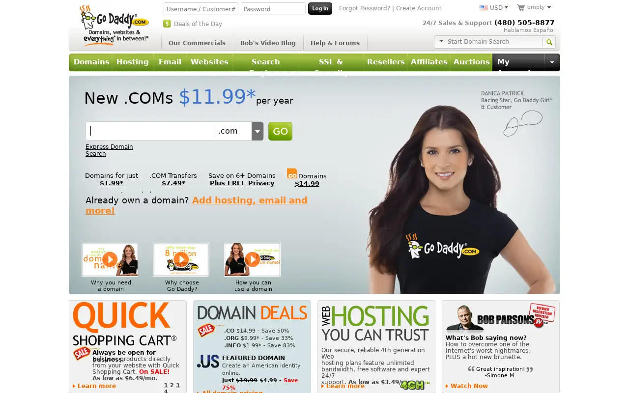 godaddy.com in 2011