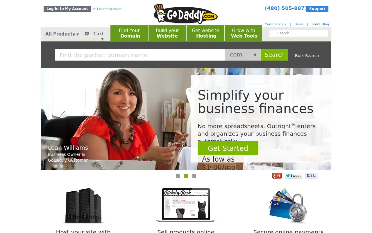 godaddy.com in 2013