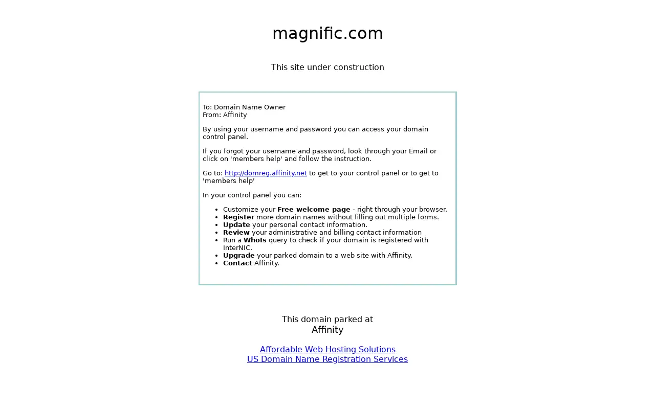 magnific.com in 2000