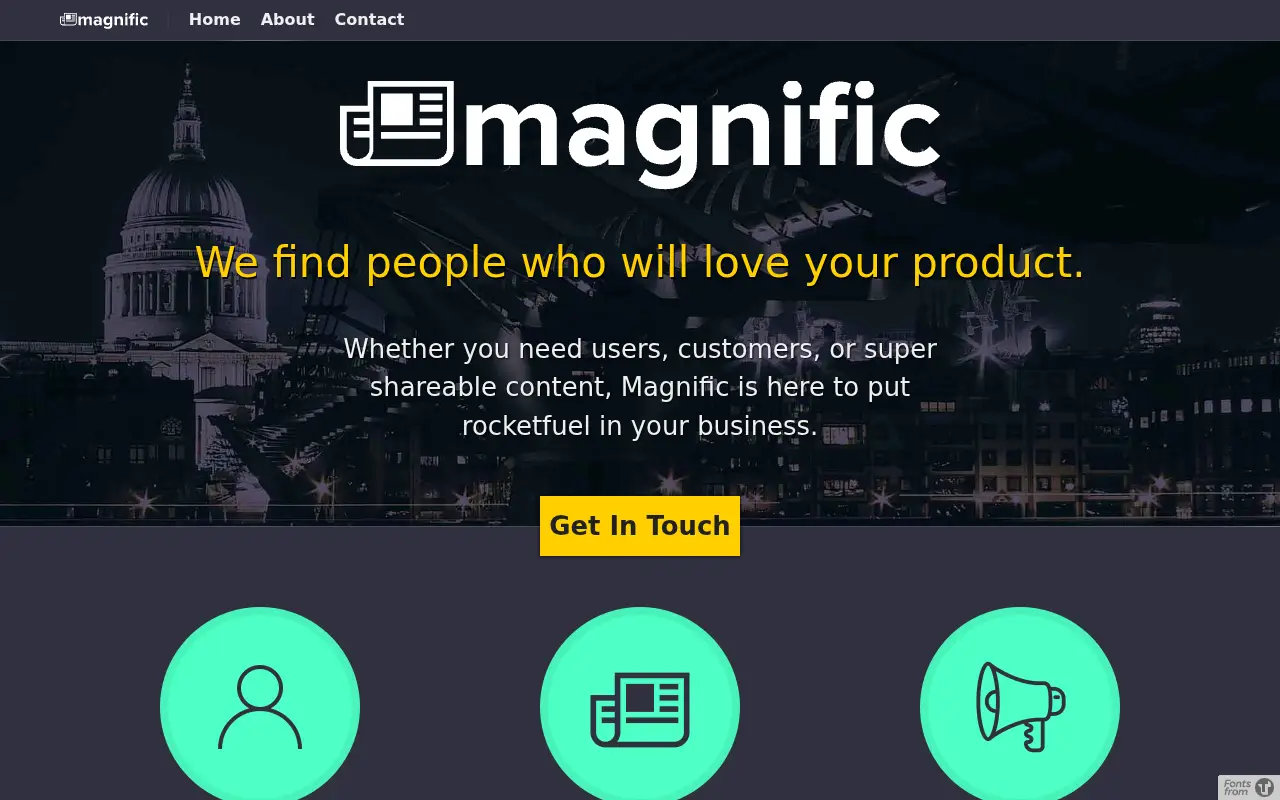 magnific.com in 2014