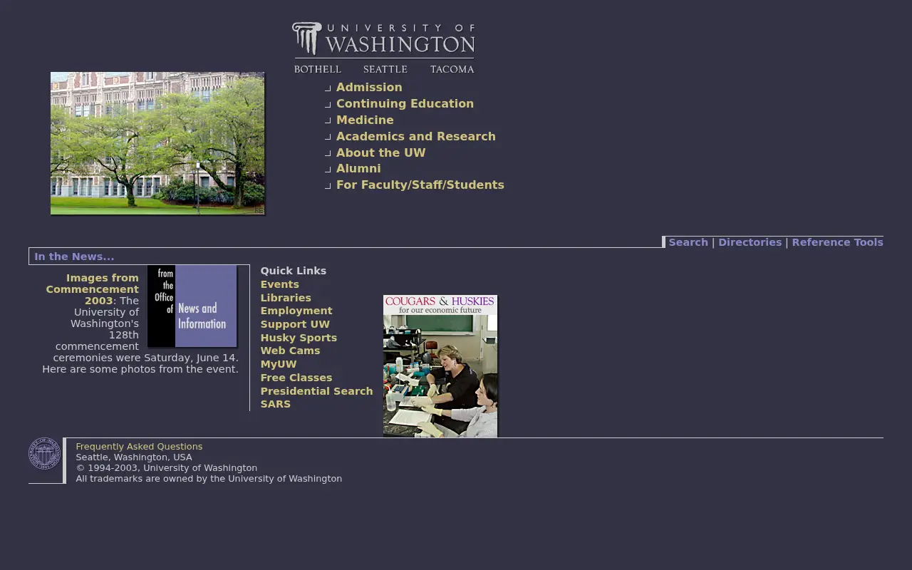washington.edu in 2003