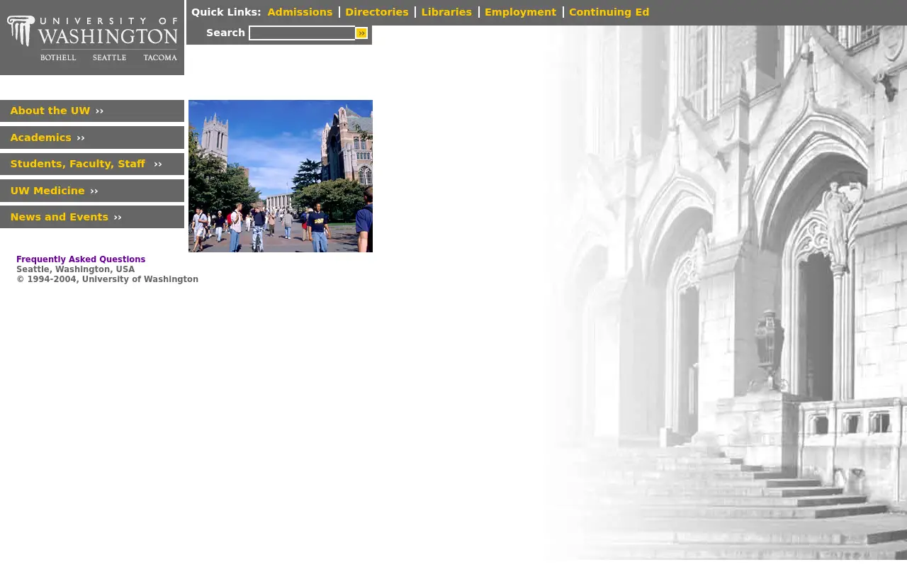 washington.edu in 2004