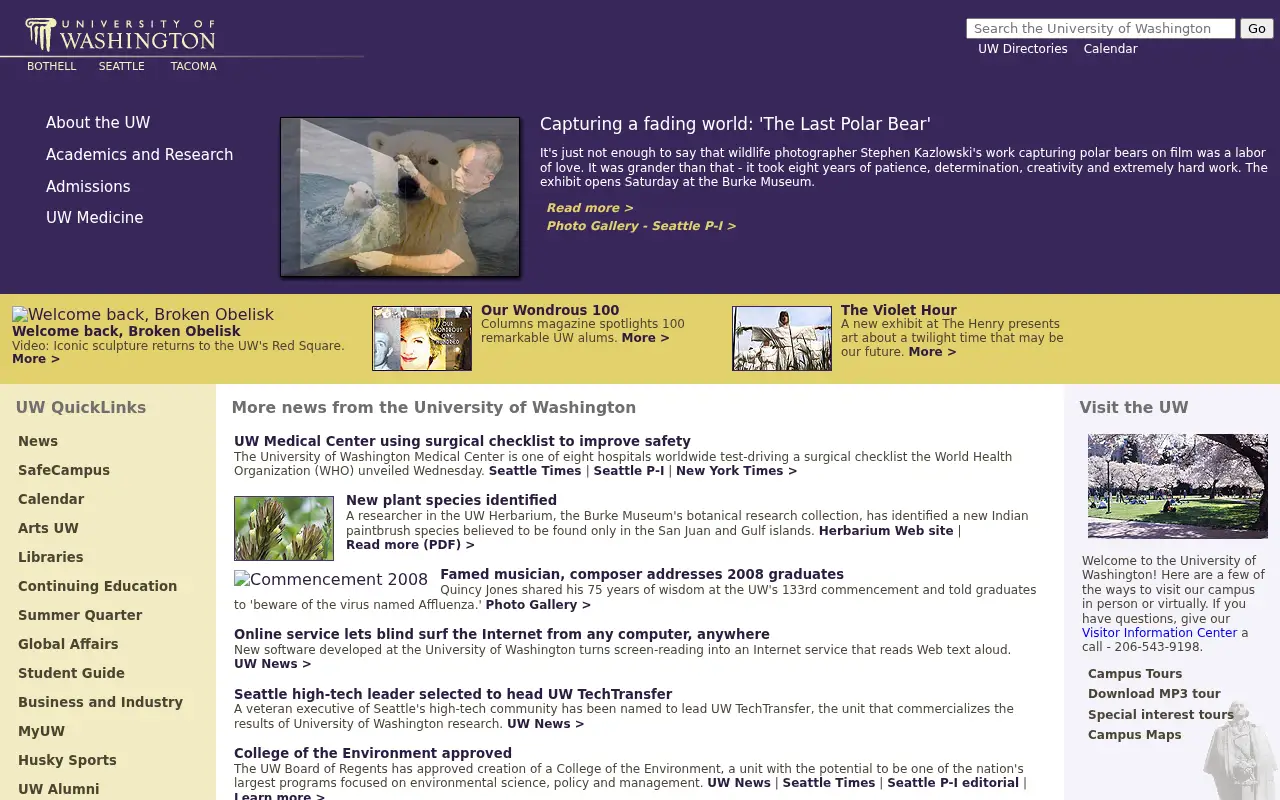 washington.edu in 2008