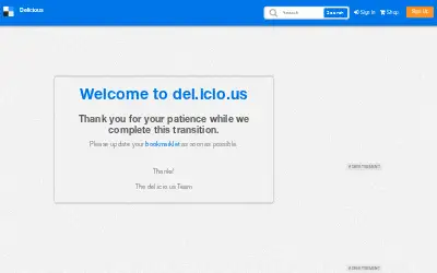 delicious.com in 2016