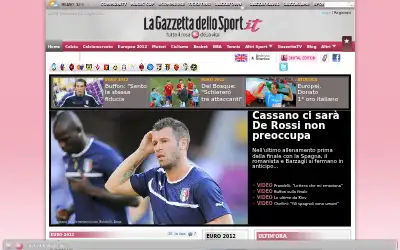 gazzetta.it in 2012