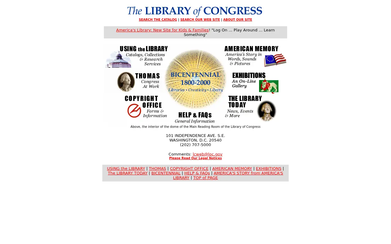 loc.gov in 2000