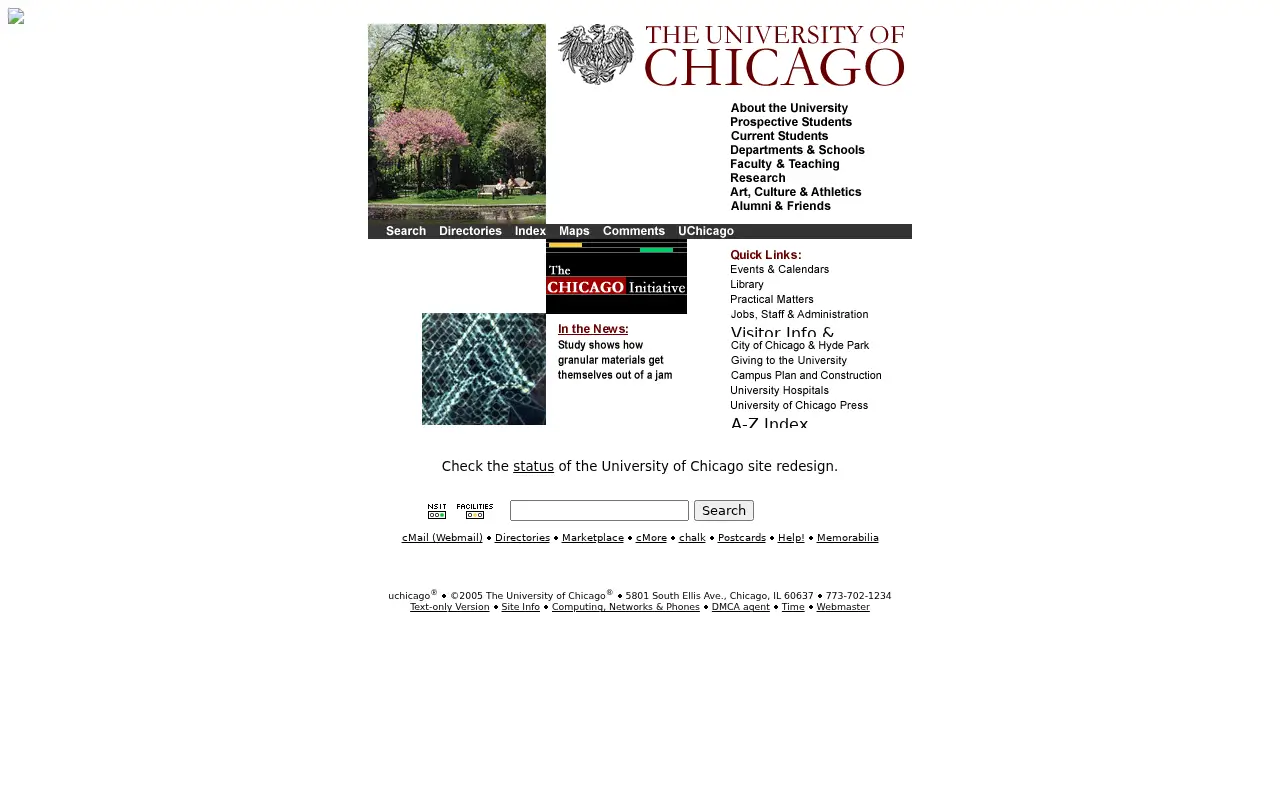 uchicago.edu in 2005