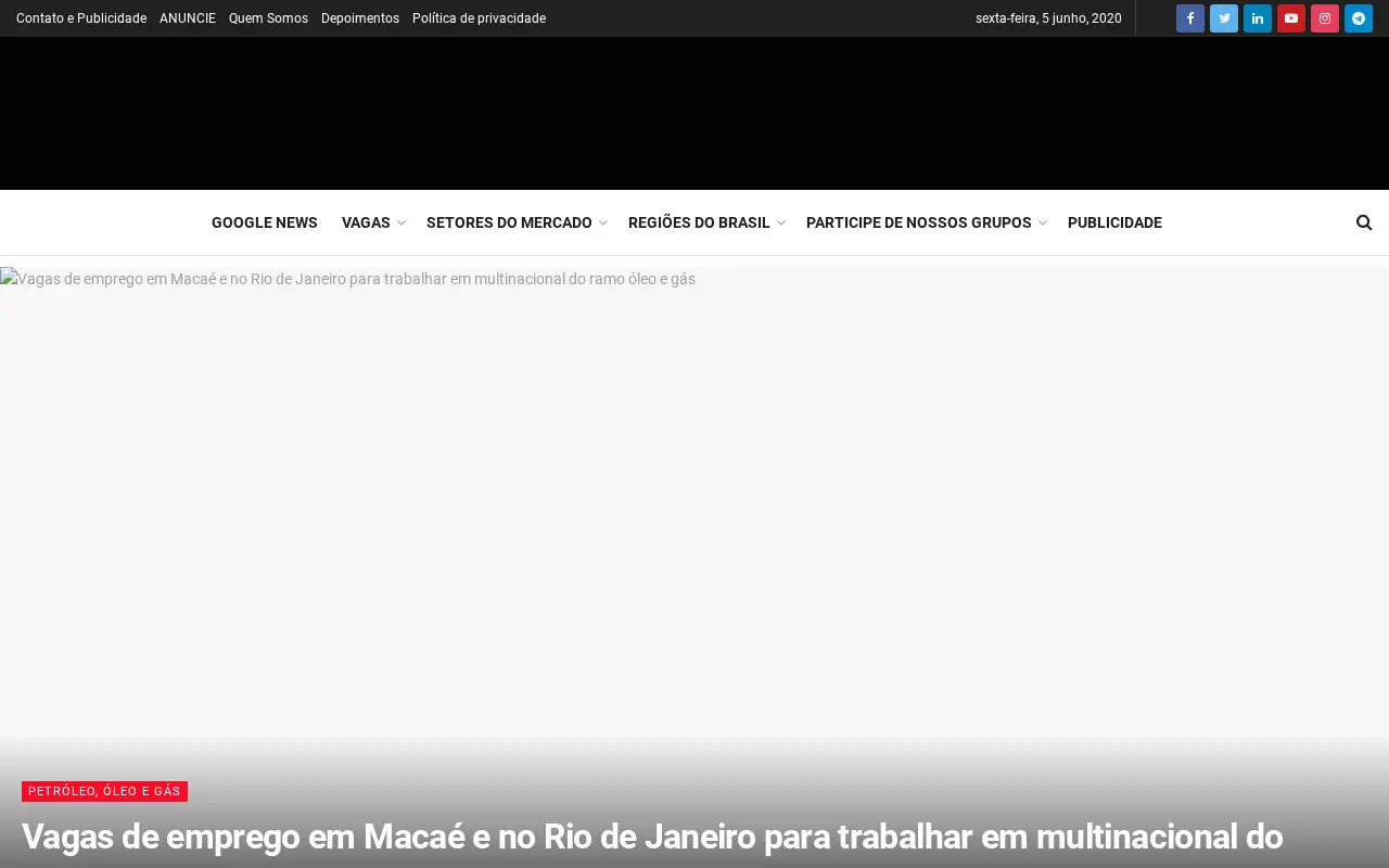 clickpetroleoegas.com.br in 2020