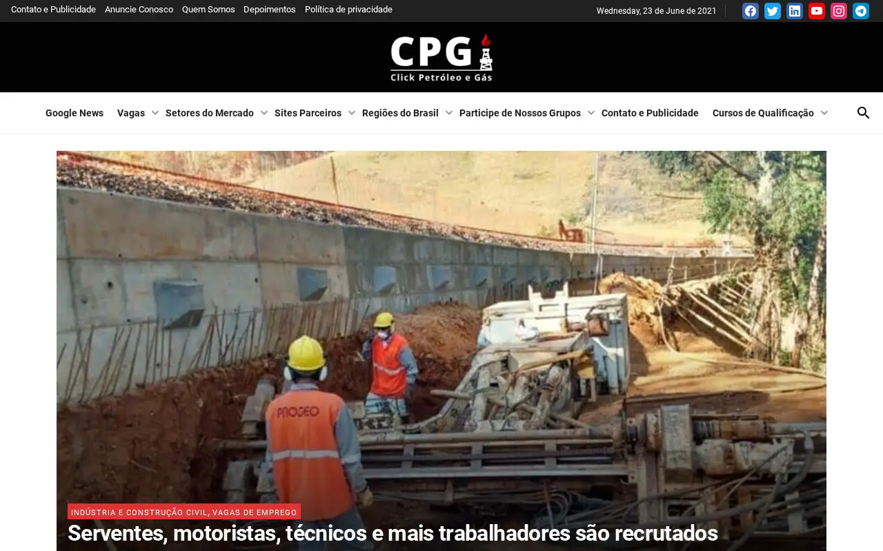 clickpetroleoegas.com.br in 2021