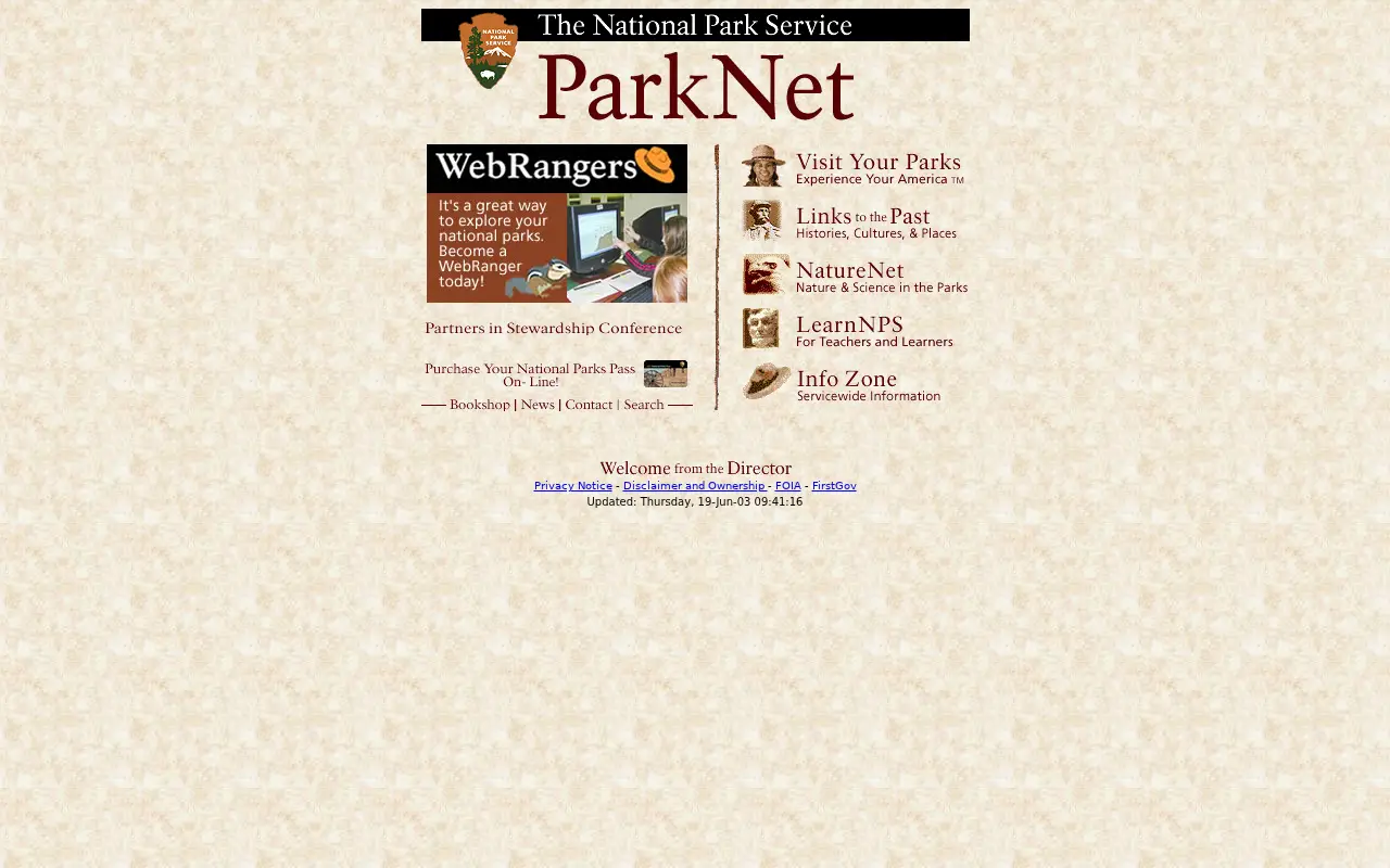 nps.gov in 2003