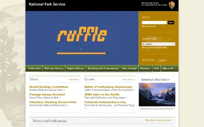 nps.gov in 2009