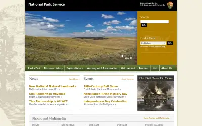 nps.gov in 2011