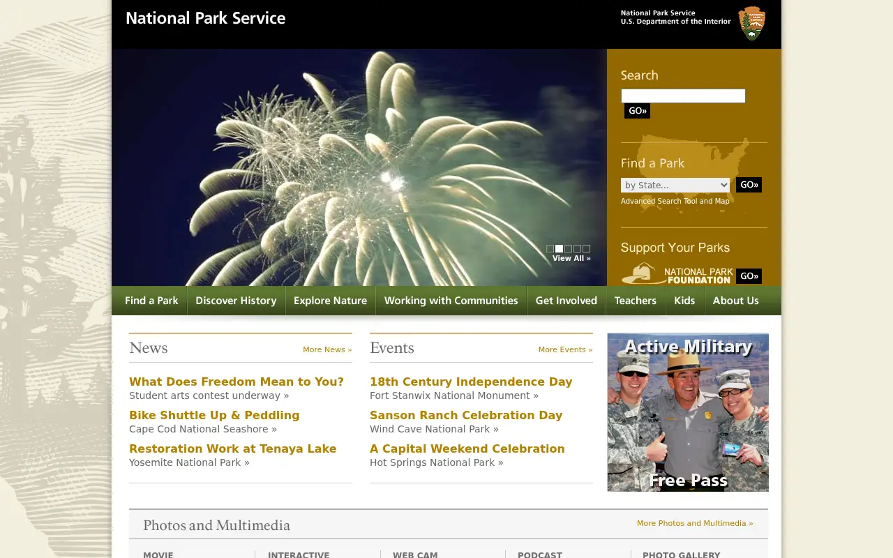 nps.gov in 2012