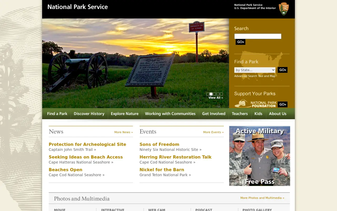 nps.gov in 2013