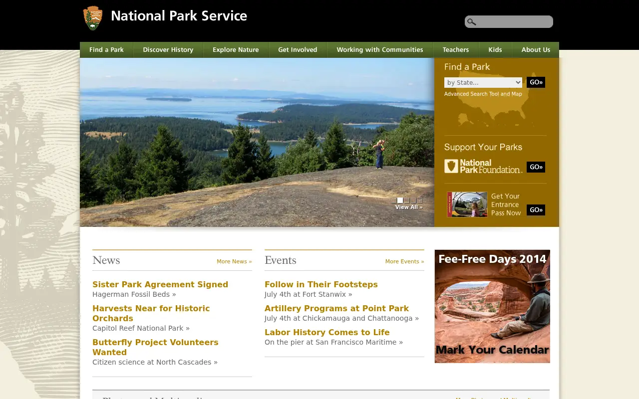 nps.gov in 2014