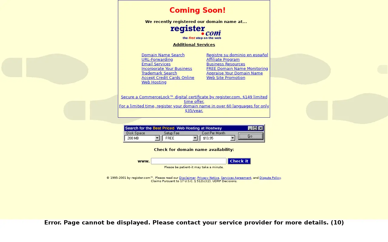 paloaltonetworks.com in 2001